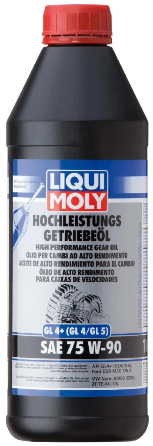 Liqui Moly GL4+ 75w90 Dişli Şanzıman Yağı 1 Lt. 4434 ürün görseli 1