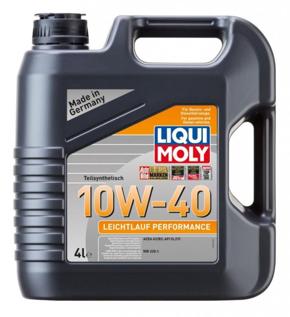 Liqui Moly 10W40 Motor Yağı Leichtlauf Perform 4 Lt. 8998 ürün görseli 1