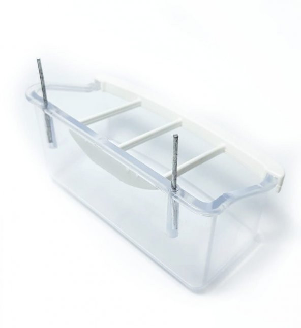 Izgaralı Şeffaf Kuş Yemliği 10 Cm - Resim 3