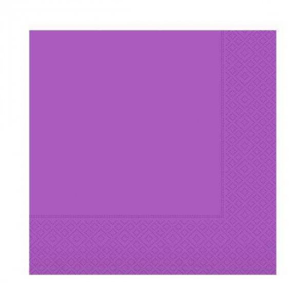 Peçete Mor 33X33Cm 16 Adet Fiyatıdır - Resim 3