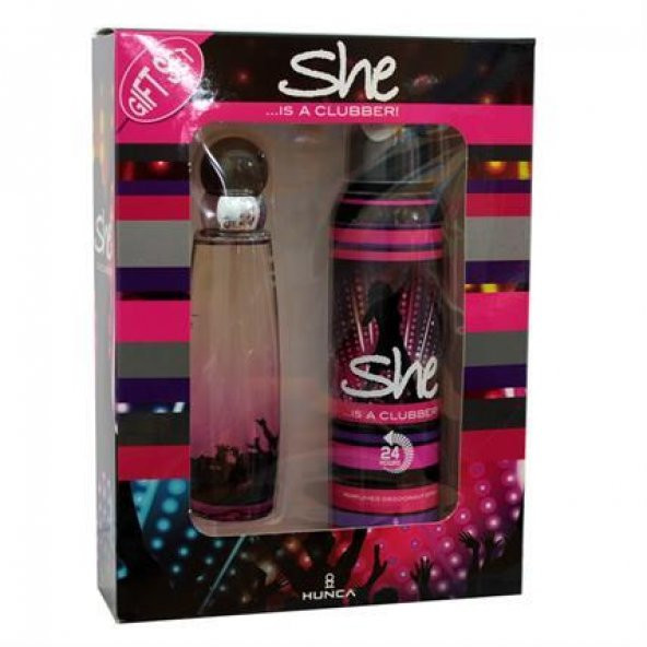 She İs Clubber 50 Ml Edt + 150 Ml Deodorant - Bayan Parfüm Set ürün görseli 1