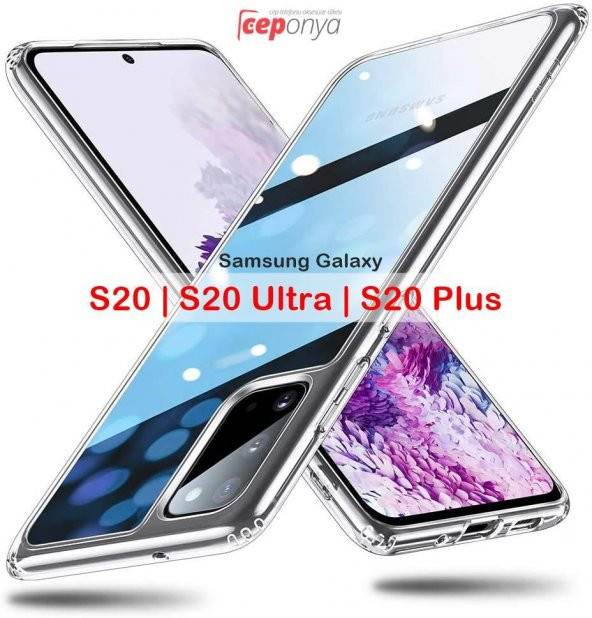 Galaxy S20 Ultra İnce Esnek Sararmaz Şeffaf Süper Silikon Kılıf ürün görseli 1