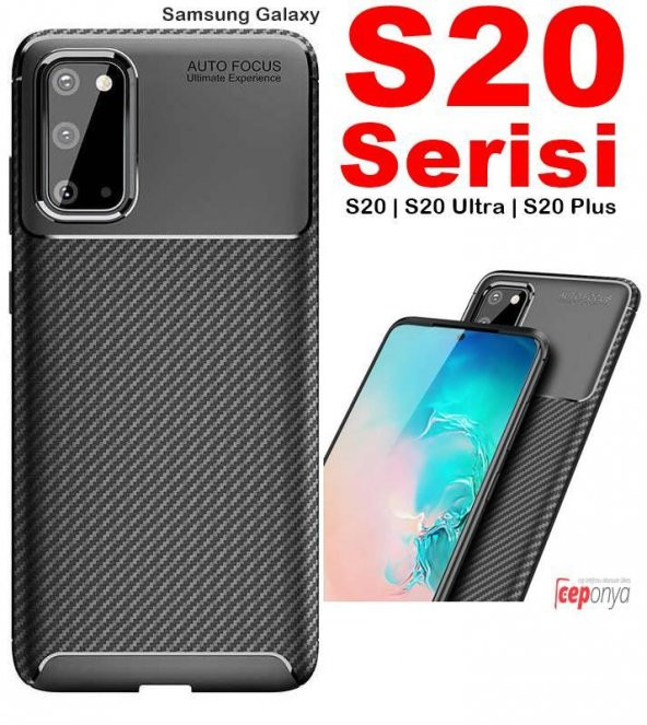 Galaxy S20 Ultra Elde Kaymayan Kamera Korumalı Silikon Kılıf ürün görseli 1