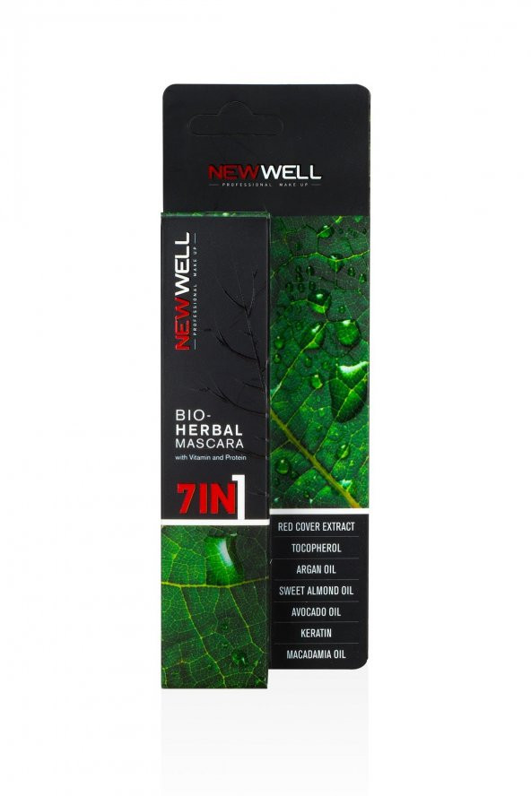 New Well Bıo-Herbal Maskara 7 In 1 8gr Bitkisel Maskara ürün görseli 1