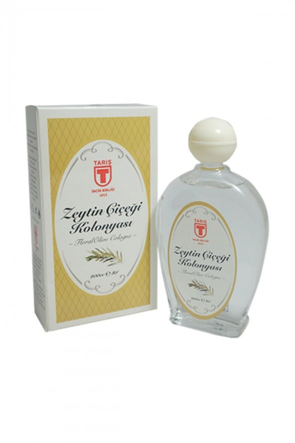Tariş 80 Derece Zeytin Çiçeği Kolonyası 200ml Cam Şişe ürün görseli 1