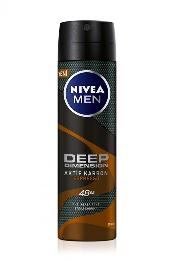 Nıvea Deodorant Men Deep Dımenson Aktif Karbon Espresso 150ml ürün görseli 1