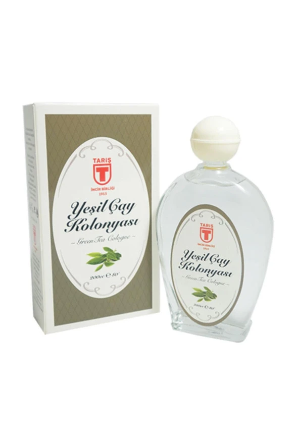 Tariş 80 Derece Yeşil Çay Kolonyası 200ml Cam Şişe ürün görseli 1