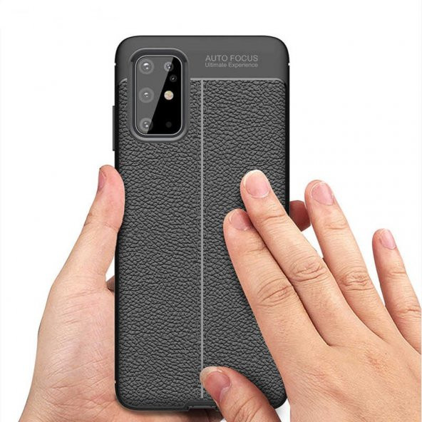 Galaxy S20 Plus Deri Desenli Kamera Korumalı Silikon Kılıf ürün görseli 1