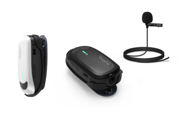 Doppler Kablosuz Kamera Mikrofonu CAM100B Yaka ünitesi Kamera Receiver Alıcı Ünitesi ürün görseli 1