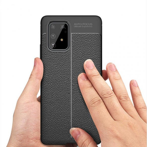 Galaxy A91-S10 Lite Deri Desenli Kamera Korumalı Silikon Kılıf ürün görseli 1