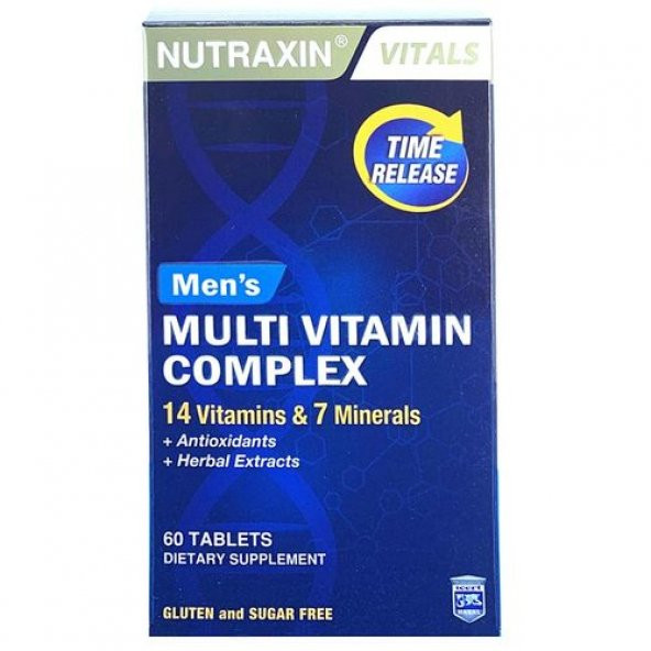 Nutraxin Mens Multi Vitamin Complex 60 Tablet ürün görseli 1