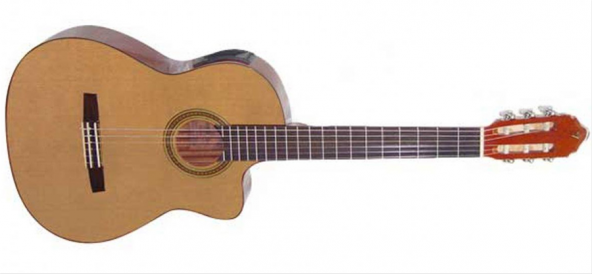 Valencıa Cg30rce Elektro Klasik Gitar, Scale 4/4, Parlak Natürel, C Elektro Klasik Gitar: ürün görseli 1