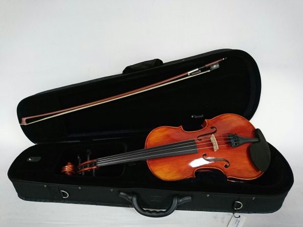 KINGLOS KNG PHB-1004VA 15.5" VİOLA KUTULU VİOLA, KAPLAN SIRTI (FLAMED MAPLE), 15.5", KUTULU, MASİF LADİN ÖN KAPAK, YAY VE REÇİNE DAHİL ürün görseli 1