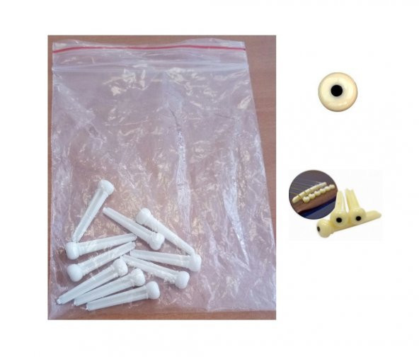 MAXTONE MS021W AKUSTİK GİTAR PİM İ (10 LU )  TAIWAN ürün görseli 1