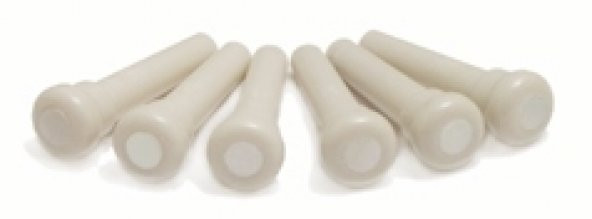 GRAPHTECH LP-1044-60 Tusq Bridge Pin Pak (60) White M.O.P Dot   ürün görseli 1