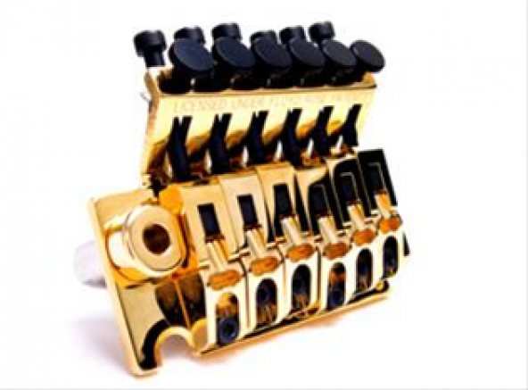 GRAPHTECH PS-0080-G0 SS Bridge LB63 Floyd Rose Style -GOLD Ss Bridge Lb63 Floyd Rose Style -Gold ürün görseli 1