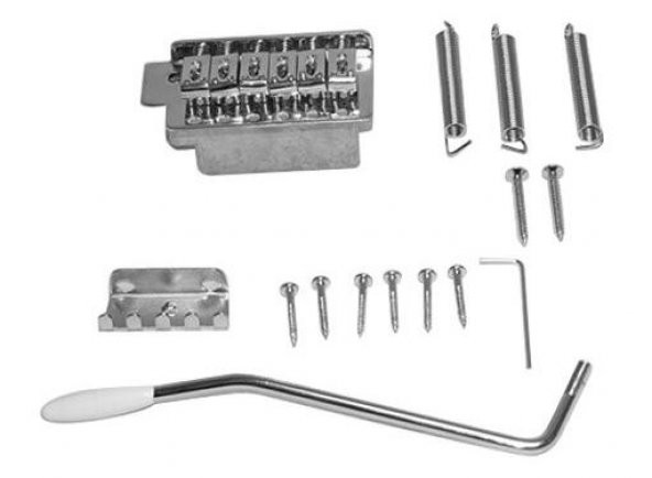 VALENCIA EBR1CR ELEKTRO TREMOLO KÖPRÜ+KOL SET KROM DR.PARTS (8 VİD ELEKTRO TREMOLO KÖPRÜ+KOL SET KROM DR.PARTS:  ürün görseli 1
