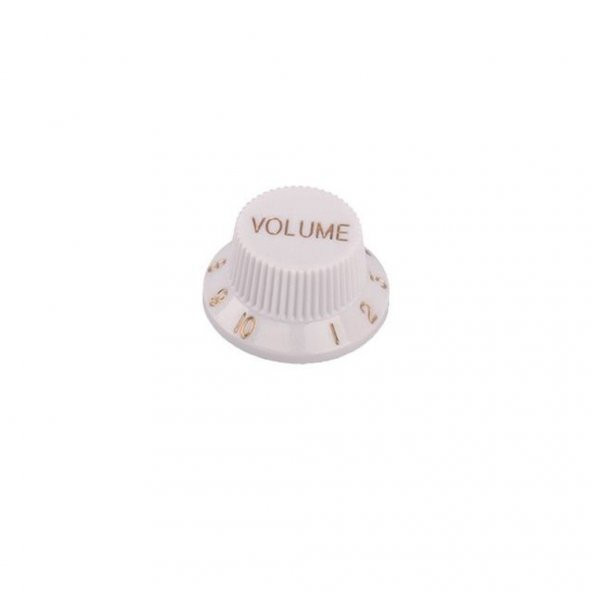 VALENCIA PNB1VWT GİTAR VOLUM DÜĞME BAŞLIĞI, PLASTİK, BEYAZ, DR.PART GİTAR POT. DÜĞME BAŞLIĞI PLASTİK BEYAZ DR.PARTS: VALENCİA ürün görseli 1
