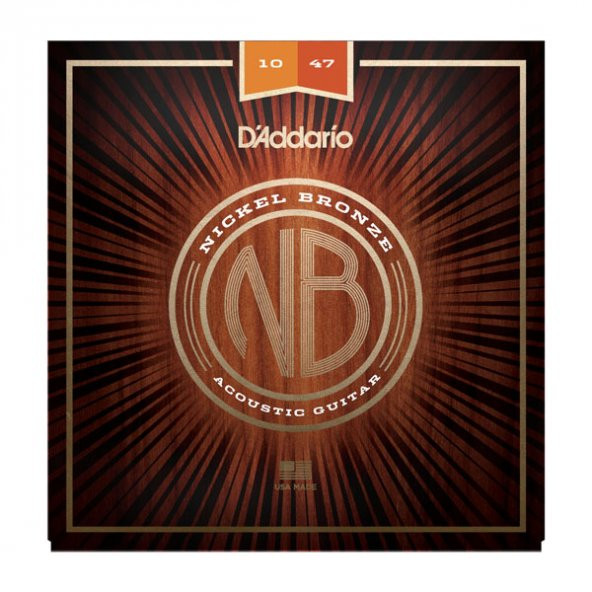 DADDARIO NB1047 AKUSTİK GİTAR TEL SETİ, NICKEL BRONZE, X-LITE, 10-    ürün görseli 1