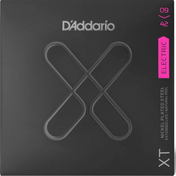 DADDARIO XTE0942 ELEKTRO GİTAR TEL SETİ, XT, 09-42 , SUP LIGHT D'Addario XT Electric Nickel Plated Steel strings, Super Light Set, 09-42 ürün görseli 1