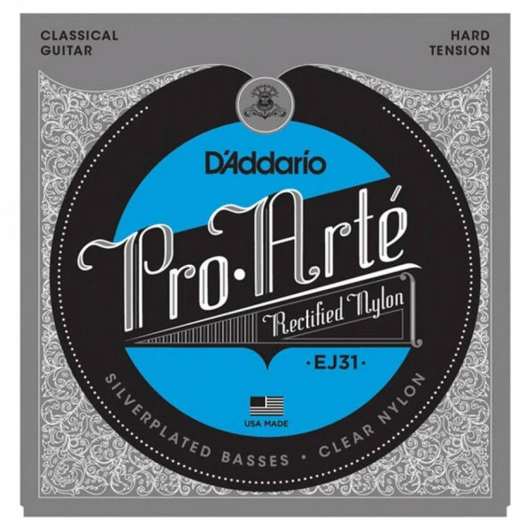 DADDARIO EJ31 KLASİK GİTAR TEL SETİ RECTIFIED CLEAR NYLON ürün görseli 1