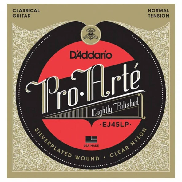 DADDARIO EJ45LP KLASİK GİTAR TEL SETİ, PRO-ARTE, LIGHTLY POLISHED ürün görseli 1