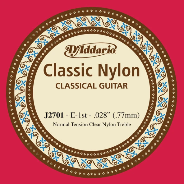 DADDARIO J2701 KLASİK GİTAR TEK TELİ, CLASSIC NYLON, NORMAL TENSI    ürün görseli 1