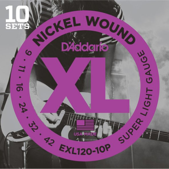 DADDARIO EXL120-10P (10 SET) ELEKTRO GİTAR TEL SETİ, XL, 9-42, NICKEL   Propack XL Super Light

Nickel-plated steel
Bright and clear sound
Gauges: 009-011-016-w024-w032-w042
Pack with 10 sets

  ürün görseli 1