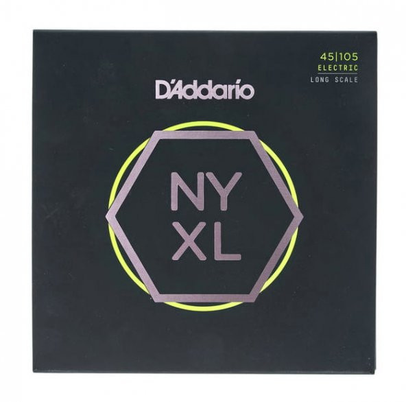 DADDARIO NYXL45105 BAS GİTAR TEL SETİ, NYXL SERİSİ, LONG SCALE, 4 TEL NYXL45105, Set Long Scale, Light Top / Med Bottom, 45-105 ürün görseli 1