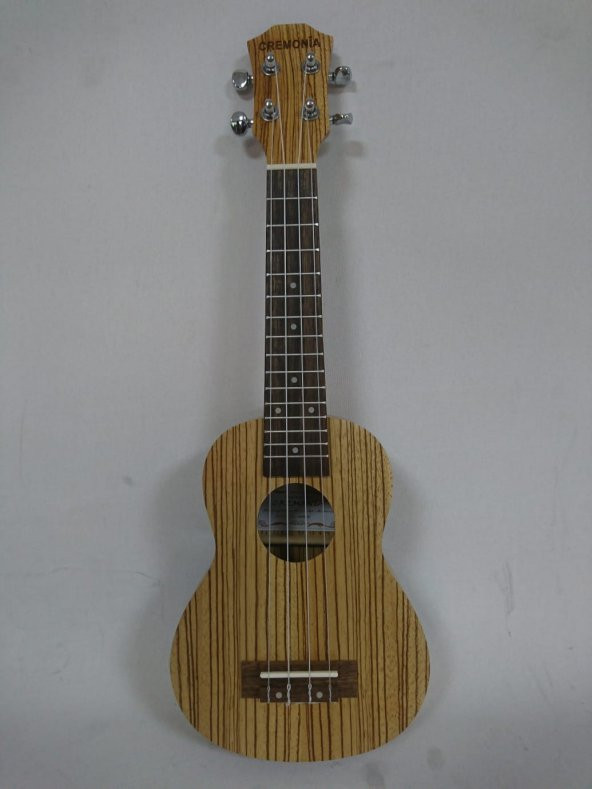 CREMONIA AU34L-21 UKULELE 21" SOPRANO  AU34L-21, Ukulele 21" Soprano, Zebrawood, Mat Finiş, Kılıflı  ürün görseli 1