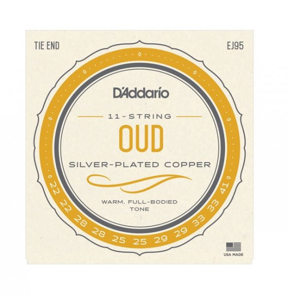 DADDARIO EJ95 UD TEL SET SİLVERPLATED WOUND ürün görseli 1