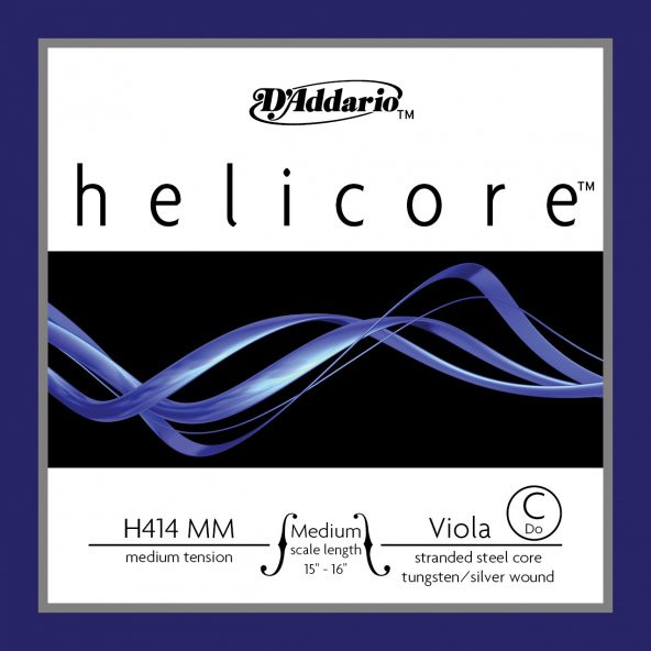 DADDARIO H414MM VIOLA TEK TEL, HELICORE, C-DO, MEDIUM SCALE, MEDIU VİOLA TEK TEL HELİCORE C MED. :DADDARIO ABD ürün görseli 1