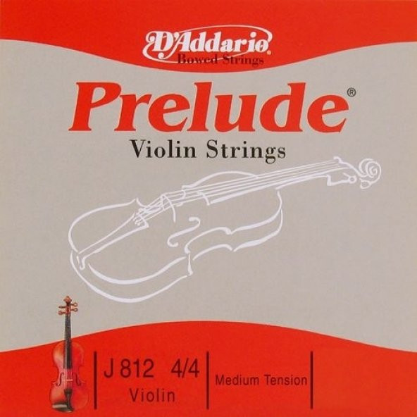 DADDARIO J812 KEMAN TEK TELİ, PRELUDE, SCALE 4/4, A-(LA), NORMAL Keman Tel Prelude Kemana La ürün görseli 1