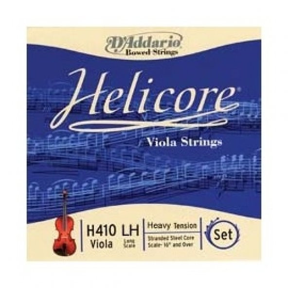 DADDARIO H410LH VIOLA TEL SETİ, HELICORE, LONG SCALE, HEAVY TENSIO Viola Tel Set Helicorelong Hvy ürün görseli 1