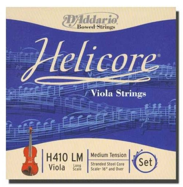 DADDARIO H410LM VIOLA TEL SETİ, HELICORE, LONG SCALE, MEDIUM TENSI Viola Tel Set Helicore Uzun Med ürün görseli 1