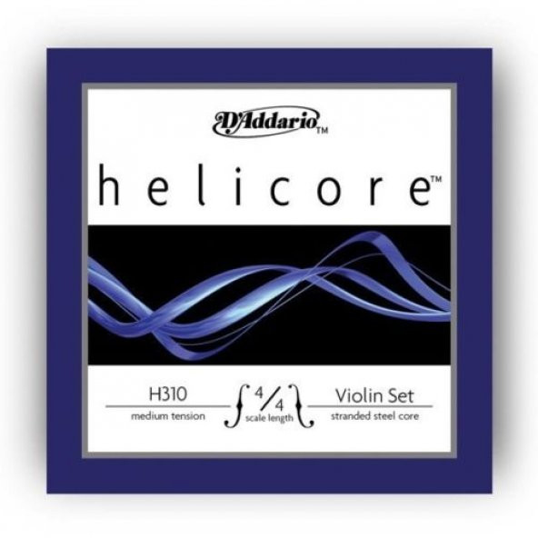 DADDARIO H310 KEMAN TEL SET, HELICORE, SCALE LENGTH 4/4, MEDIUM ürün görseli 1