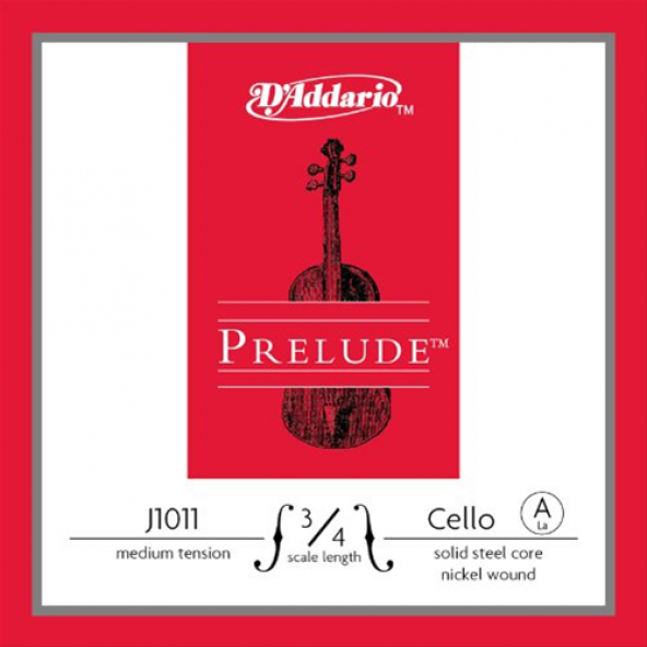 DADDARIO J1011 3/4M CELLO TEK TEL, PRELUDE, A-LA, 3/4 SCALE, MEDIUM TE CELLO TEL PRELUDE CELLO 3/4,  A -LA  ürün görseli 1