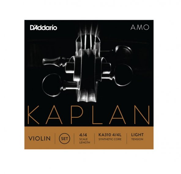 DADDARIO KA310L KEMAN TEL SETİ, KAPLAN AMO, 4/4 SCALE, LIGHT TENSI ürün görseli 1