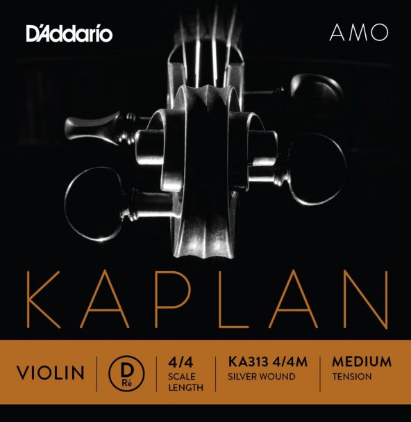 DADDARIO KA313 KEMAN TEK TEL, KAPLAN AMO, SCALE LENGTH 4/4, D-(RE ürün görseli 1