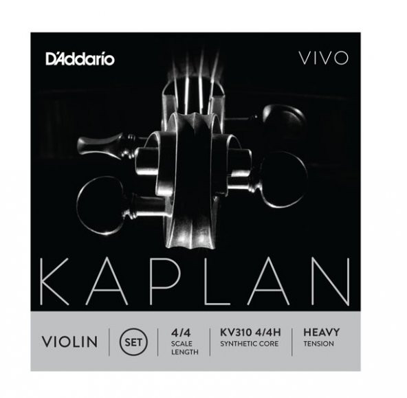 DADDARIO KV310H KEMAN TEL SETİ, KAPLAN VIVO, 4/4 SCALE, HEAVY TENS ürün görseli 1