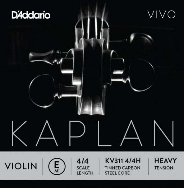 DADDARIO KV311 KEMAN TEK TEL, KAPLAN VIVO, SCALE LENGTH 4/4, E-(M DADDARIO - KAPLAN VIVO VIOLIN 4/4 MEDIUM Mİ TEK TEL ürün görseli 1