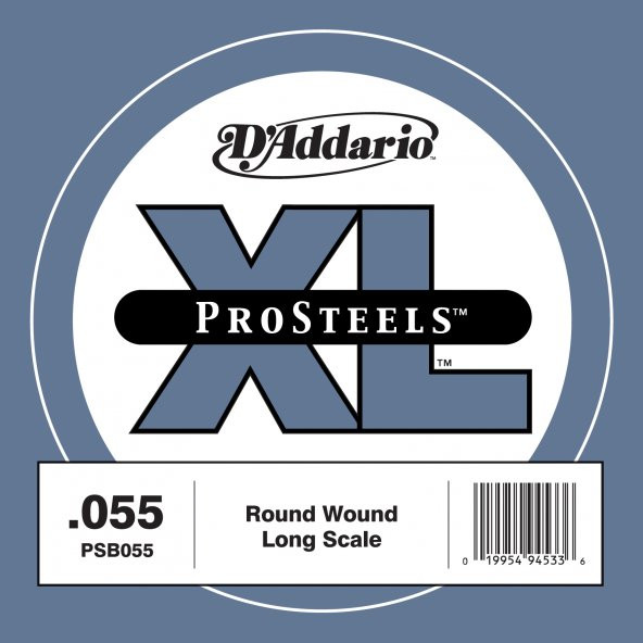 DADDARIO PSB055 BAS GİTAR TEK TEL, (RE), PRO STEELS, 0.055 GAUGE, ürün görseli 1