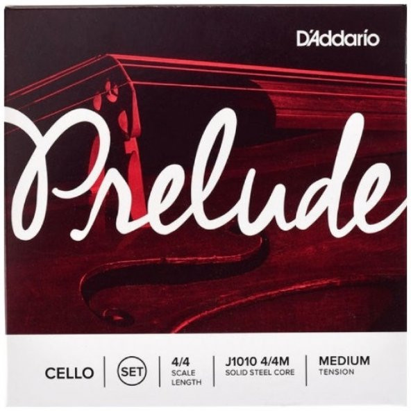 DADDARIO J1010 CELLO TEL SETİ, PRELUDE, 4/4 SCALE, MEDIUM TENSION ürün görseli 1