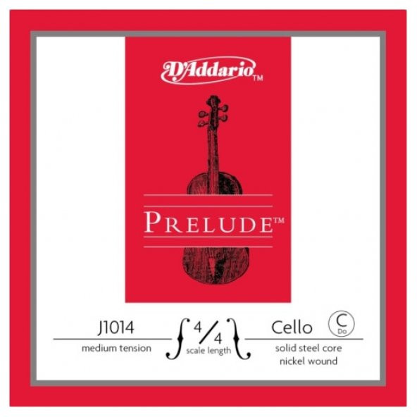 DADDARIO J1014 4/4M CELLO TEK TEL, PRELUDE, C-DO, 4/4 SCALE, MEDIUM TE Cello Tek Tel C-Do Prelude (44) Medium ürün görseli 1