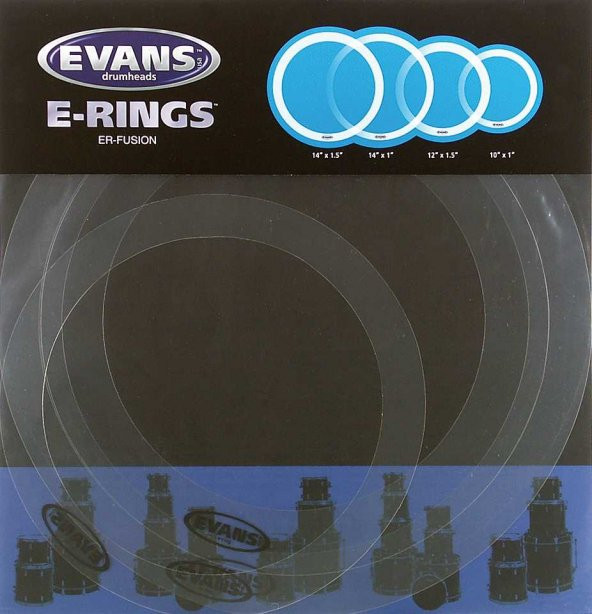 EVANS EFUS RİNG 10+12+14+14 FUSION KİT DAVUL TON KONTROL HALK Davul Susturucu Set Fusıon E-Ring  10-12-14-14 ürün görseli 1