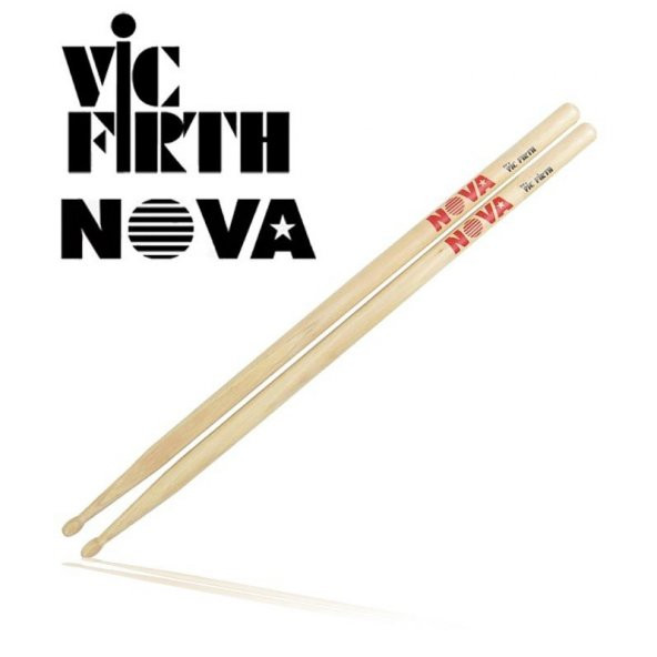 VICFIRTH N5A BAGET(ÇİFT) NOVA 5A WOOD, HICKORY, 16"x0.565", MED Baget(Çift) Nova 5A Wood ürün görseli 1