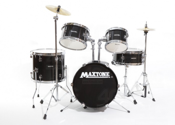 MAXTONE MXC-602BK JUNIOR DAVUL SET 5 PCS SİYAH + ZİL VE TABURE :MAXT JUNIOR DAVUL SET 5 PCS SİYAH + ZİL VE TABURE :MAXTONE ÇİN ürün görseli 1