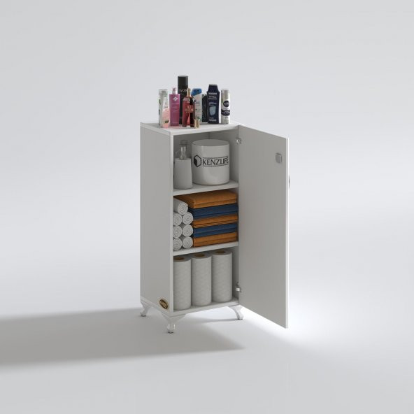 Kenzlife mutfak dolabı zehra 088*030*032 byz kilitli ayaklı banyo evrak ofis kitaplık ayakkabılık kiler ürün görseli 1