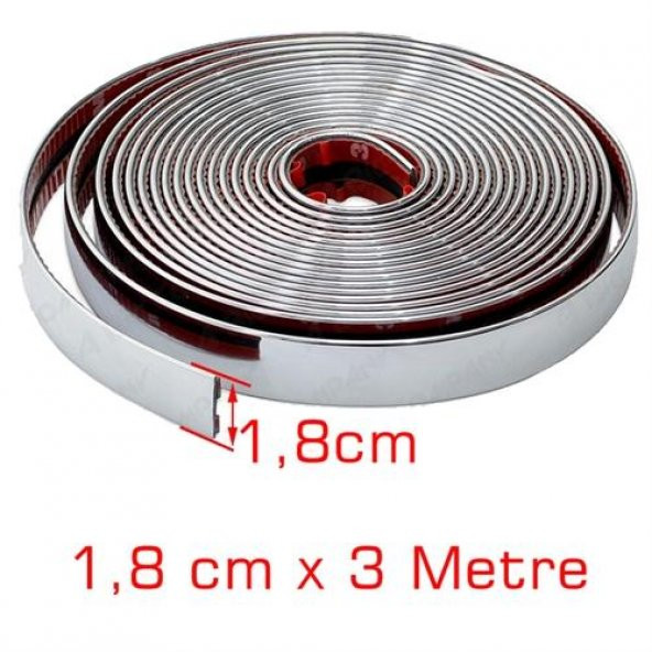 ModaCar 18 mm 5 Metre Nikelajlı Çita 422265R ürün görseli 1