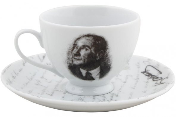Porland Atatürk Tabaklı Kahve Fincanı 80cc ürün görseli 1